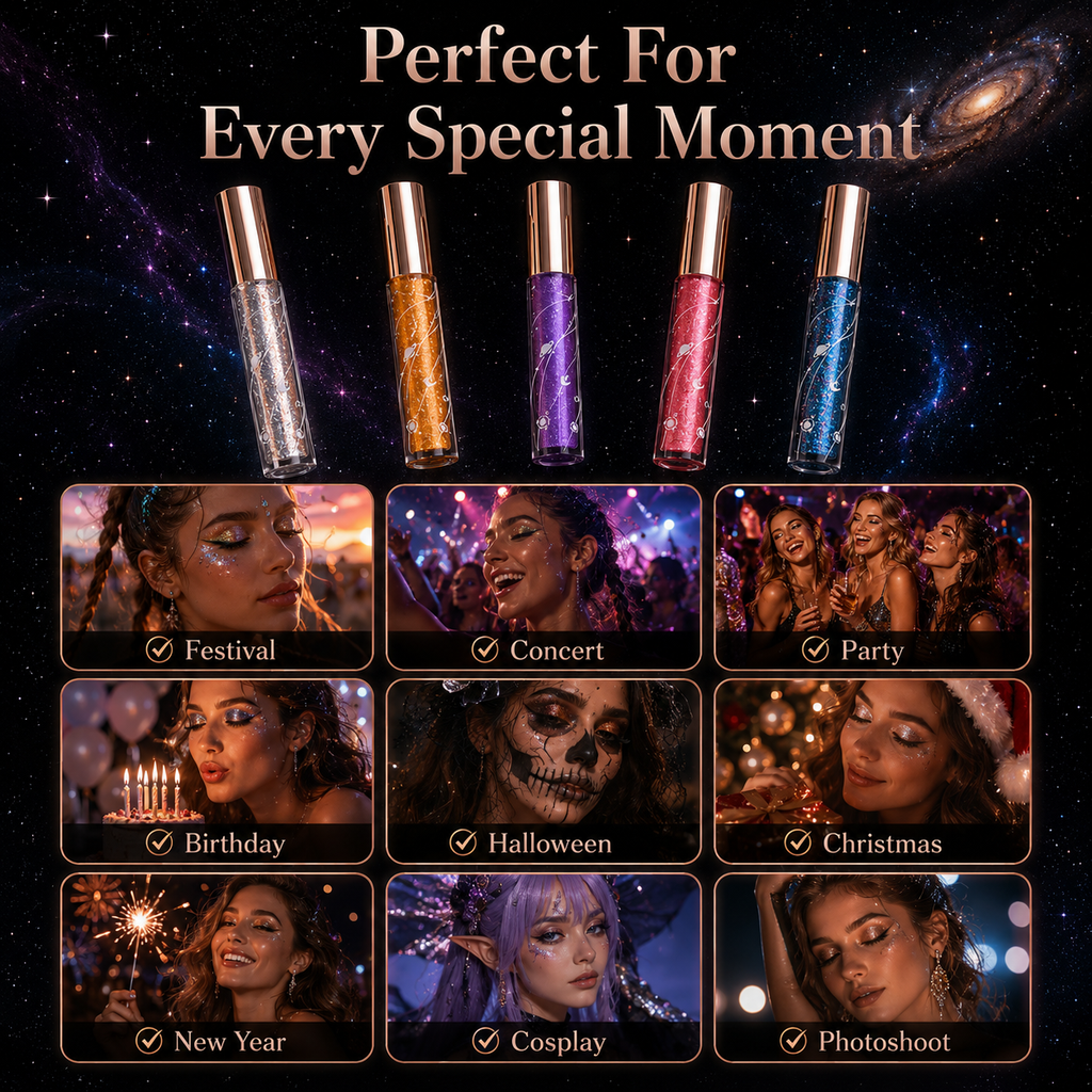 SparkleLash – Shimmer Glitter Mascara Collection