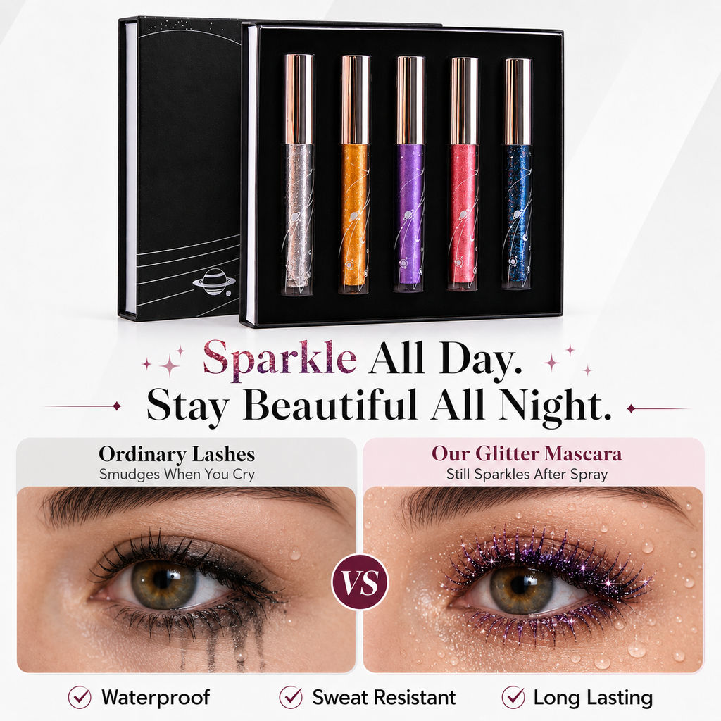 SparkleLash – Shimmer Glitter Mascara Collection