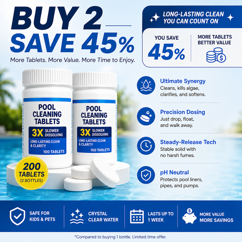 HydroClean – Pool Purifying Tablets for Clear Water