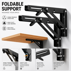 SpaceLift – Heavy Duty Folding Shelf Brackets
