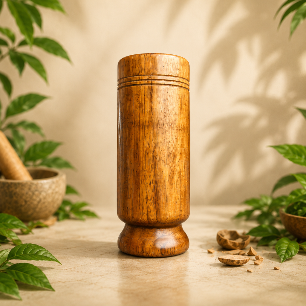 VijayaWell – Vijaysar Wood Wellness Glass