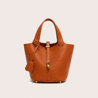 BellaTrend - Leather Bucket Handbag