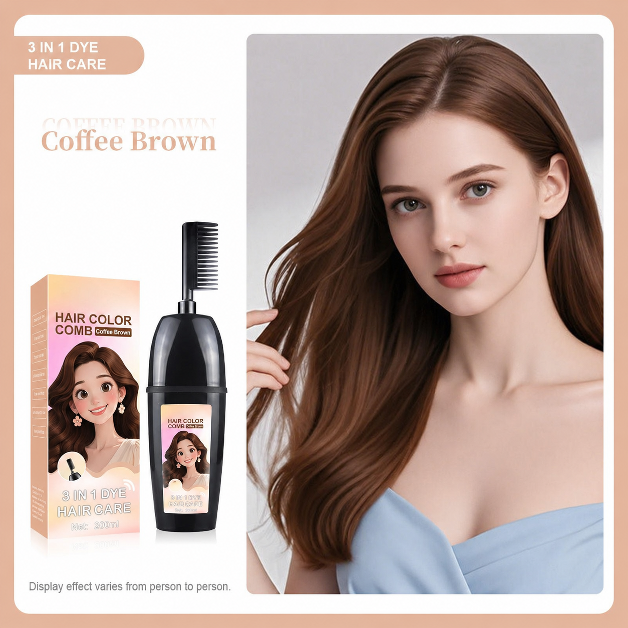 HerbaComb – 3-in-1 Herbal Hair Coloring Comb