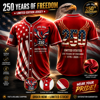 LibertyLegacy – 250th Anniversary Freedom Baseball Jersey