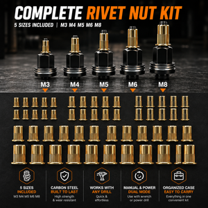 ForgeGrip – Heavy-Duty Rivnut Installation Tool Set