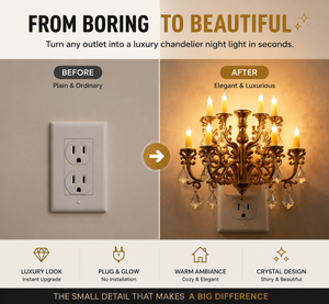 LumiCrystal – Plug-In Chandelier Night Light