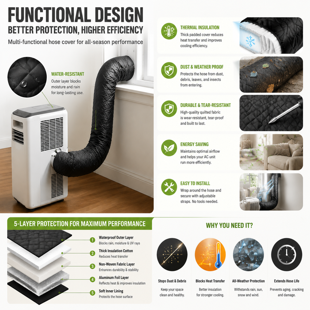 PipeShield – Insulated AC Hose Cover
