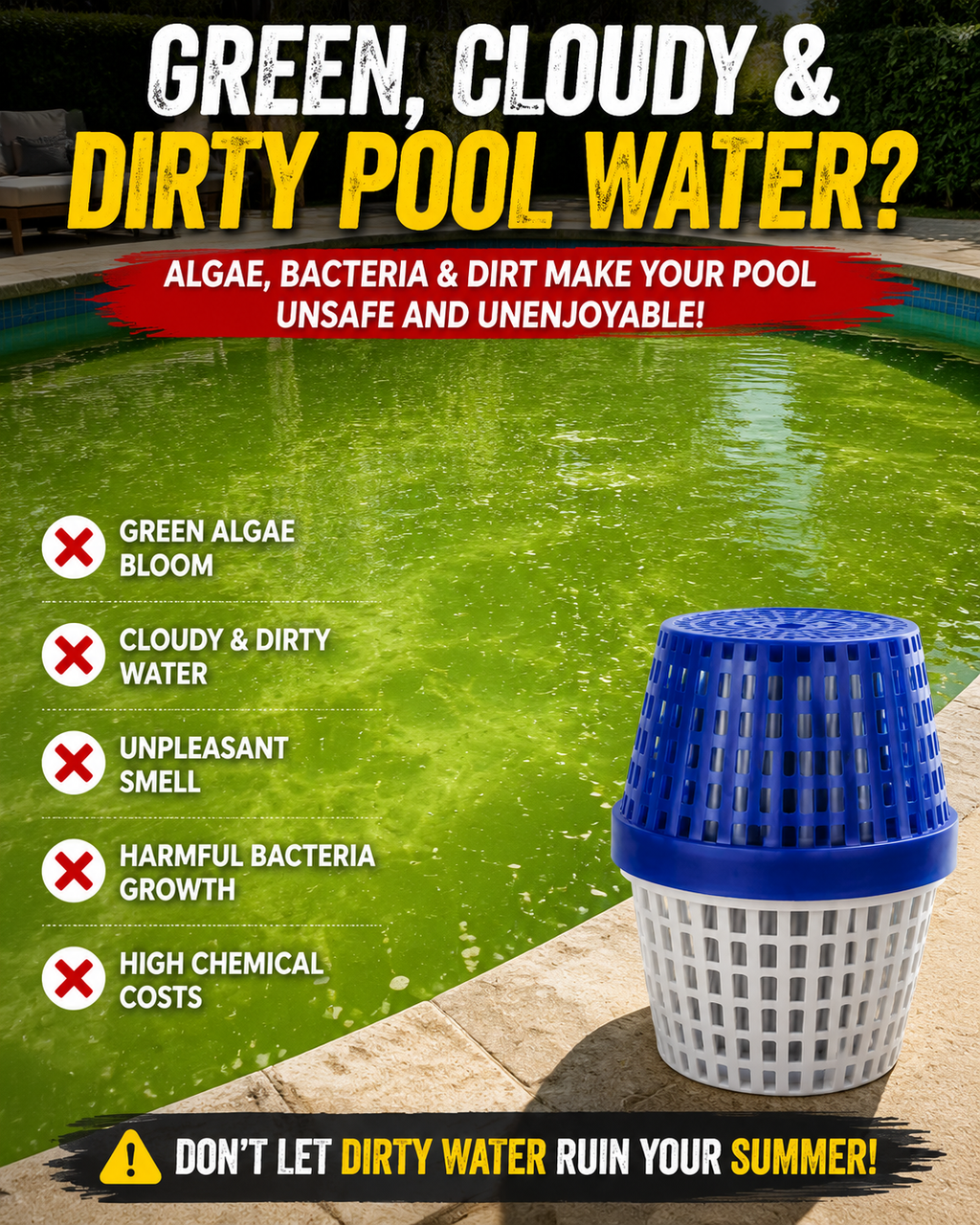 PureFlow – Crystal Clear Pool Water Mineral Cleaner