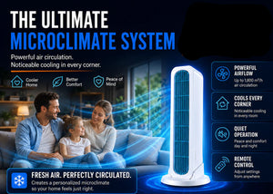 AeroCool – Fast Cooling Dual-Position Tower Fan