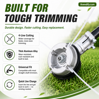 TrimForce – Aluminum 4-Line Trimmer Head