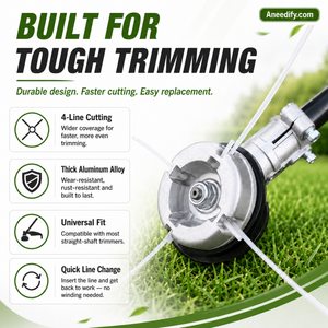 TrimForce – Aluminum 4-Line Trimmer Head