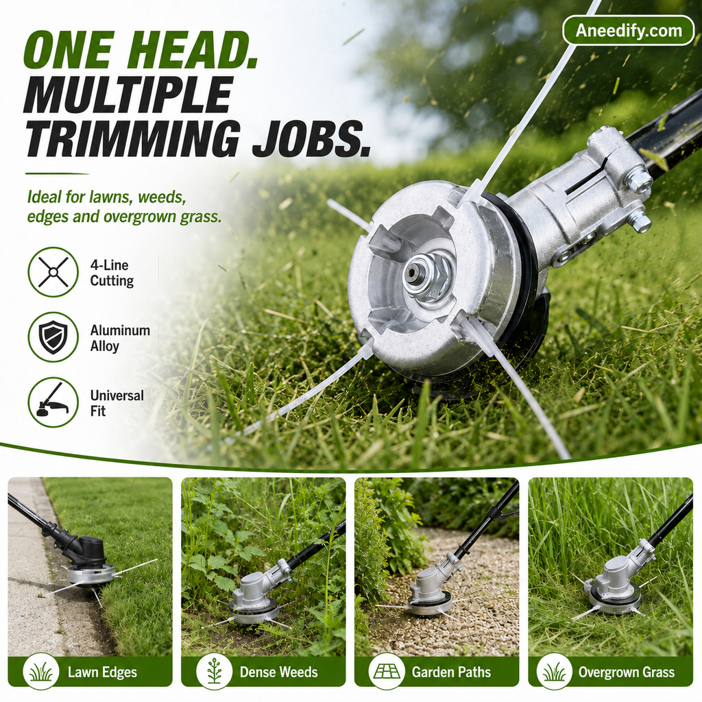 TrimForce – Aluminum 4-Line Trimmer Head