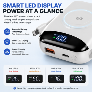 PowerDock –  Magnetic 3-in-1 Wireless Charging Power Bank