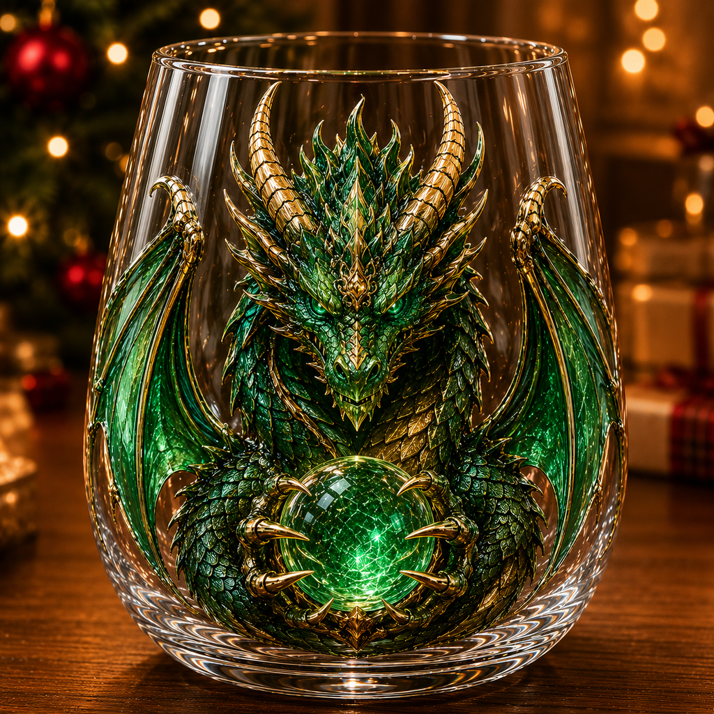 DragonForge – Mythic Embossed Whiskey Glass