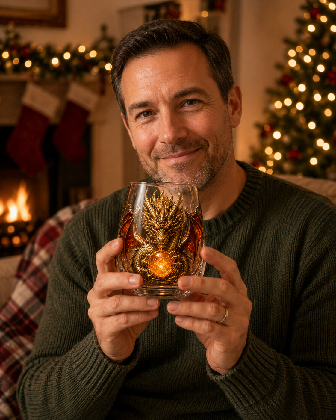 DragonForge – Mythic Embossed Whiskey Glass