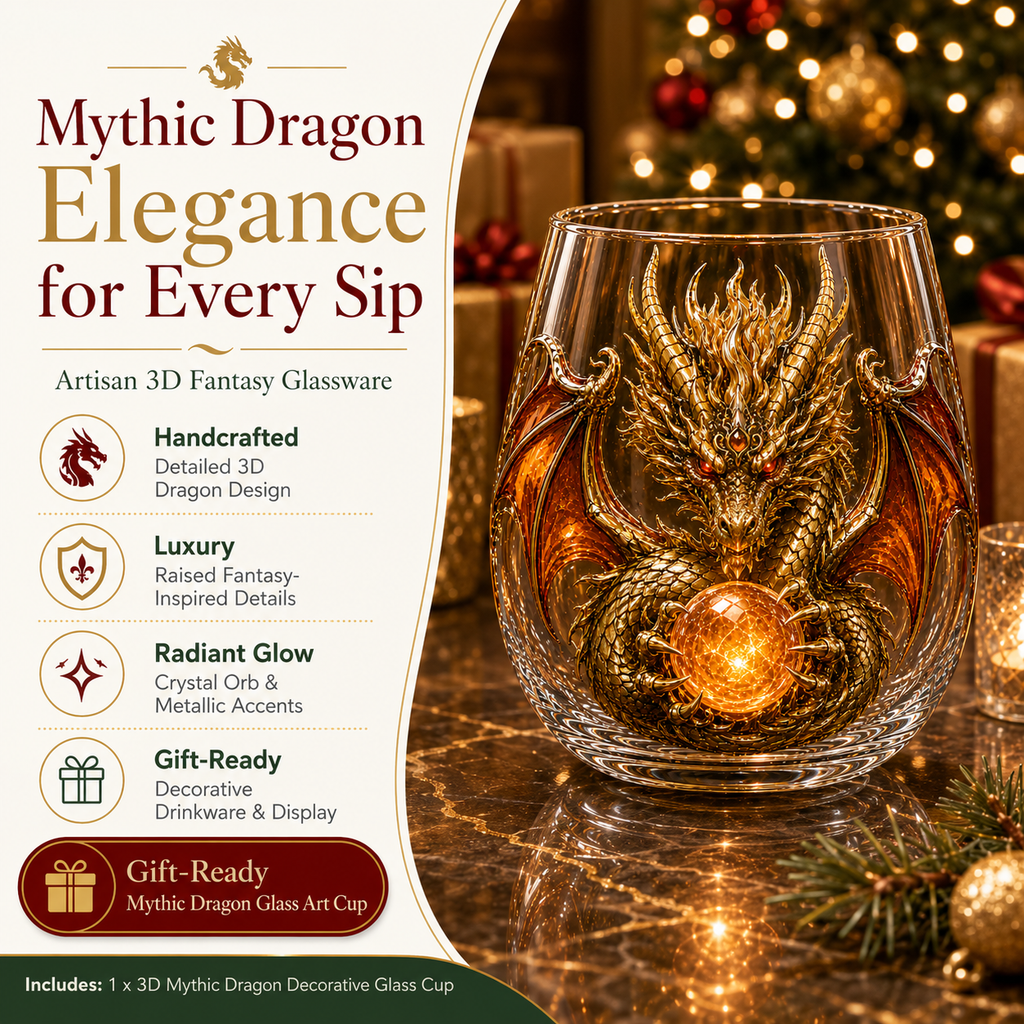 DragonForge – Mythic Embossed Whiskey Glass