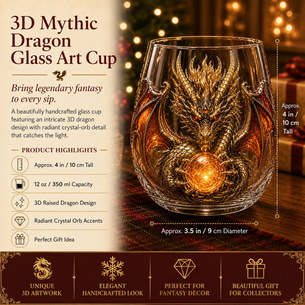 DragonForge – Mythic Embossed Whiskey Glass