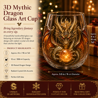 DragonForge – Mythic Embossed Whiskey Glass