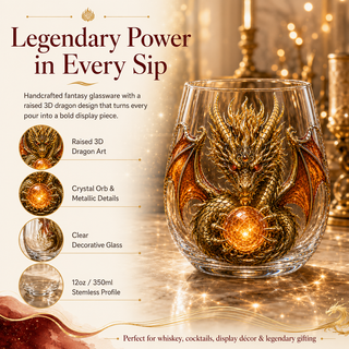 DragonForge – Mythic Embossed Whiskey Glass