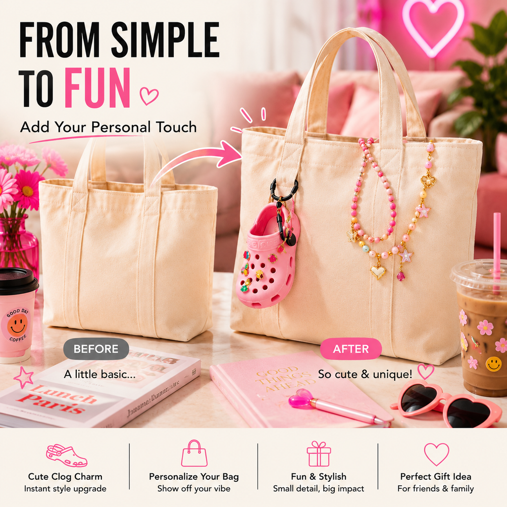 ClogCharm – Portable Bag Pendant & Mini Pouch