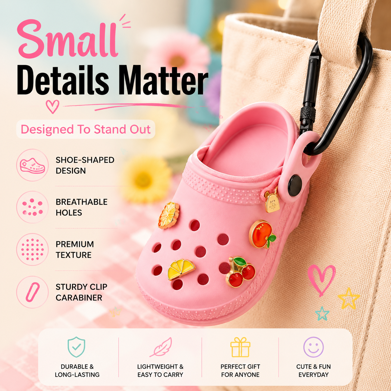 ClogCharm – Portable Bag Pendant & Mini Pouch