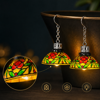 GlowMuse – Vintage Light-Up Chandelier Earrings