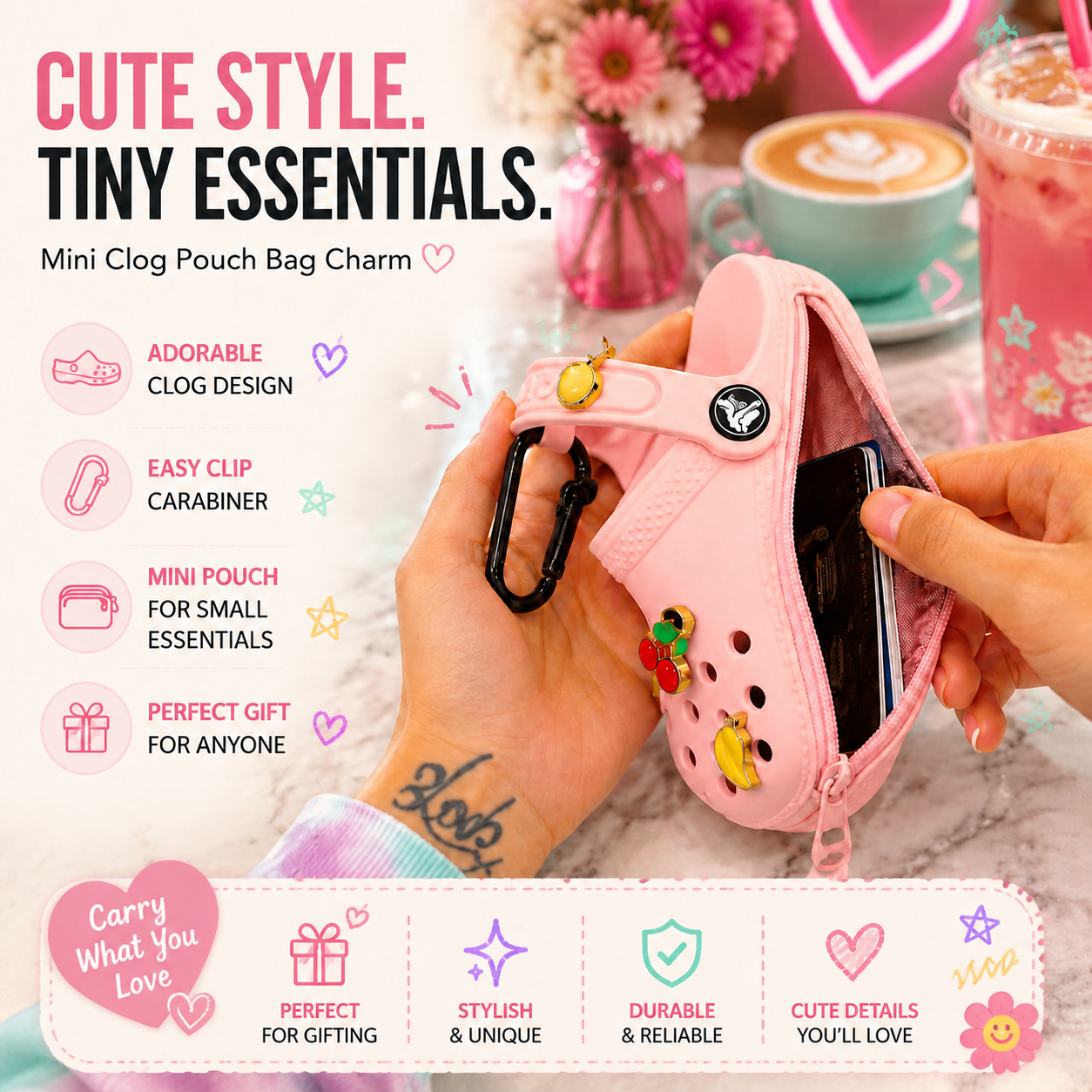 ClogCharm – Portable Bag Pendant & Mini Pouch