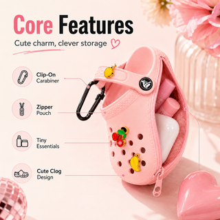 ClogCharm – Portable Bag Pendant & Mini Pouch
