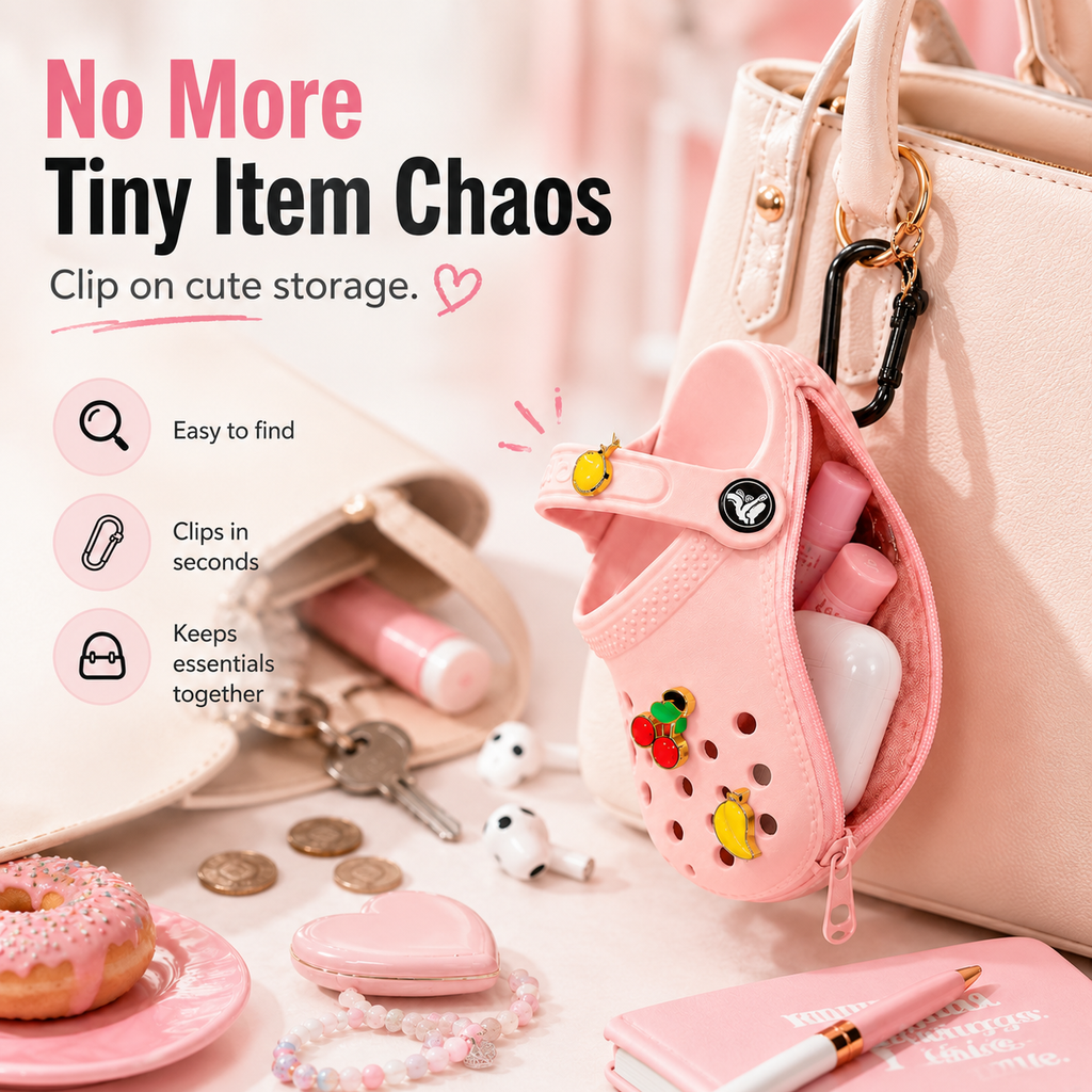 ClogCharm – Portable Bag Pendant & Mini Pouch