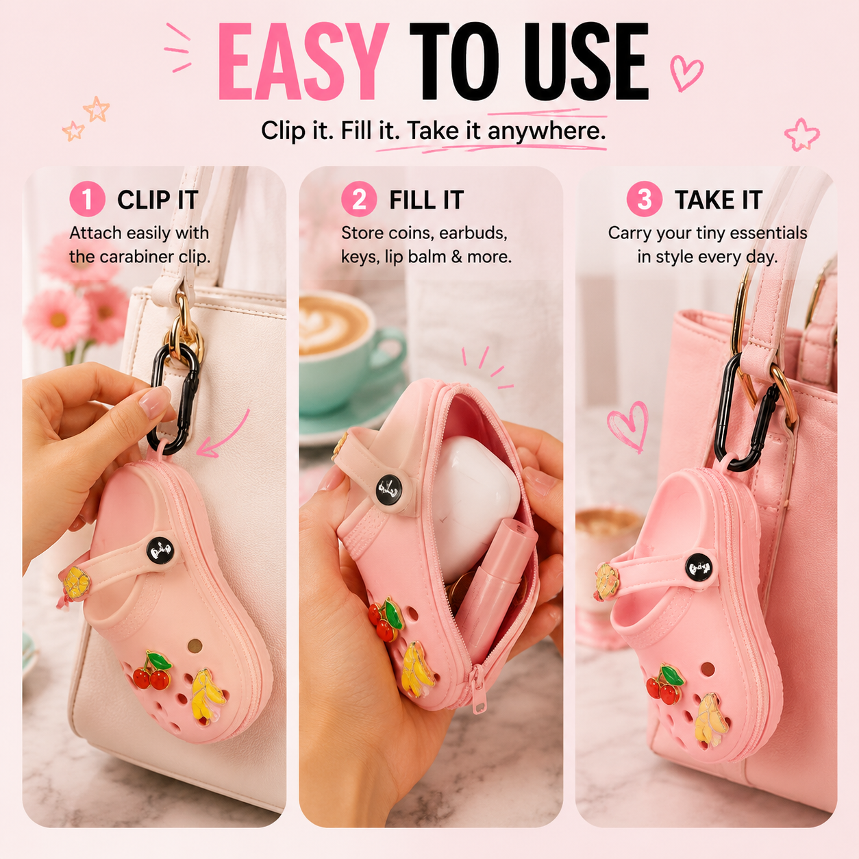 ClogCharm – Portable Bag Pendant & Mini Pouch