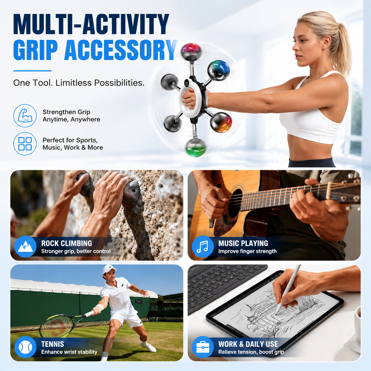 PowerGrip – 360° Wrist & Forearm Trainer