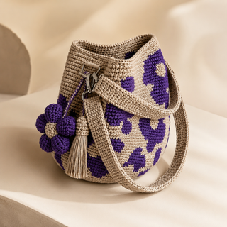 BloomEase – Handwoven Floral Everyday Bucket Bag