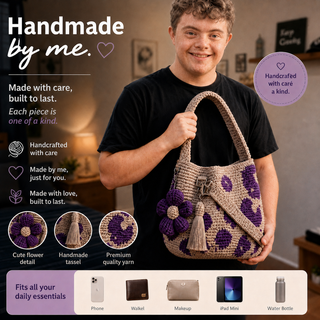 BloomEase – Handwoven Floral Everyday Bucket Bag