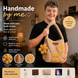 BloomEase – Handwoven Floral Everyday Bucket Bag