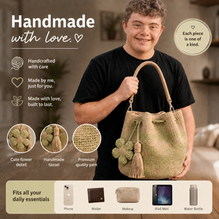BloomEase – Handwoven Floral Everyday Bucket Bag