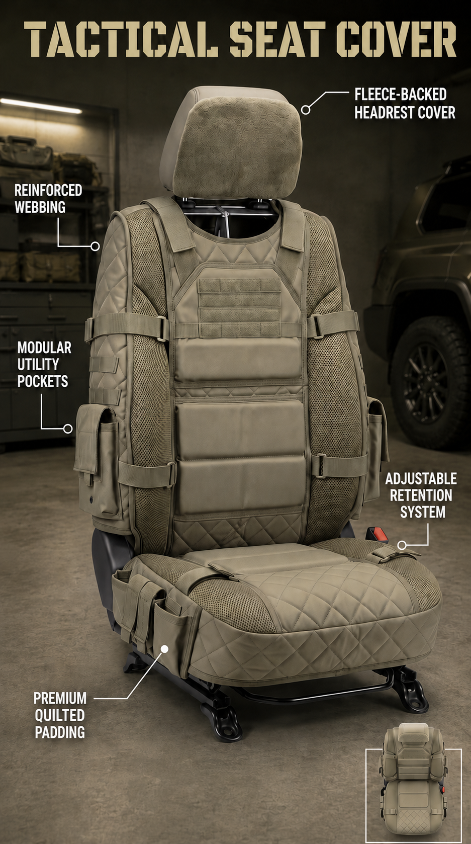 RoadVanta – Rugged Tactical Truck Seat Cover