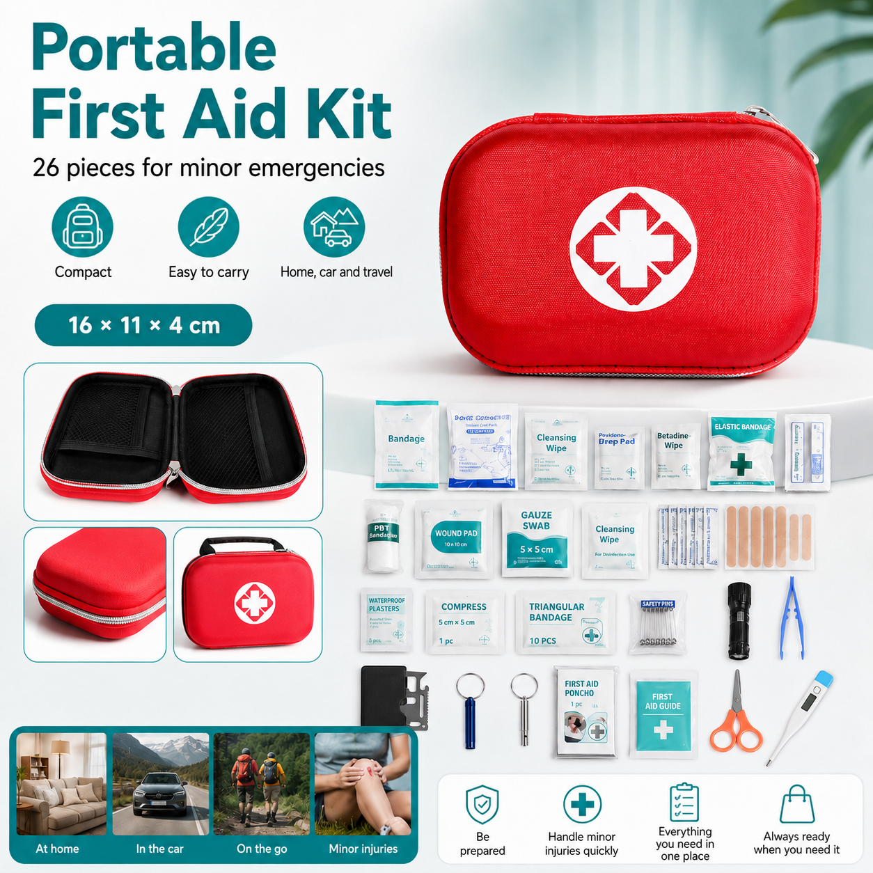 RescueCore – 26-Piece Emergency First Aid Kit