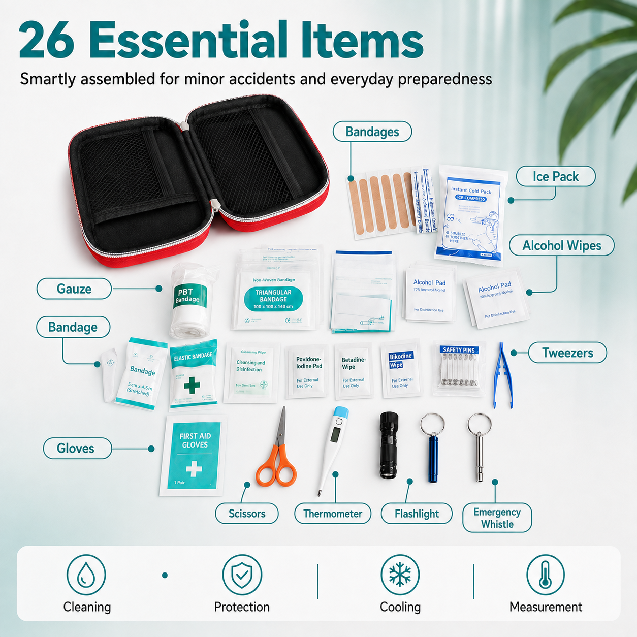 RescueCore – 26-Piece Emergency First Aid Kit