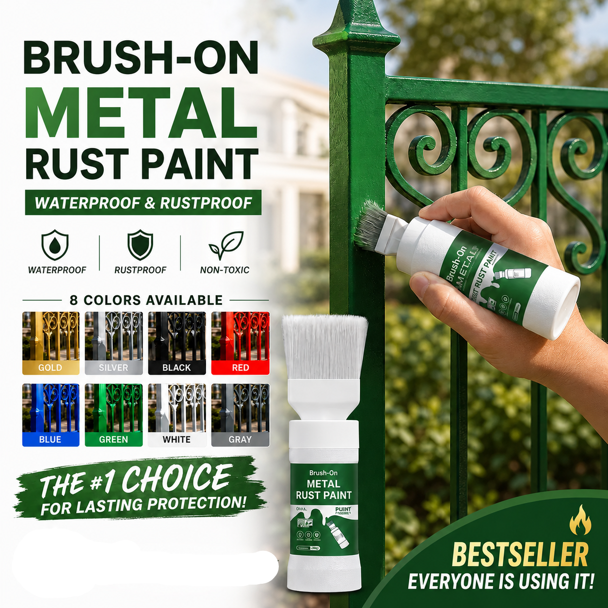 MetalRevive – Water-Based Metallic Restoration Paint