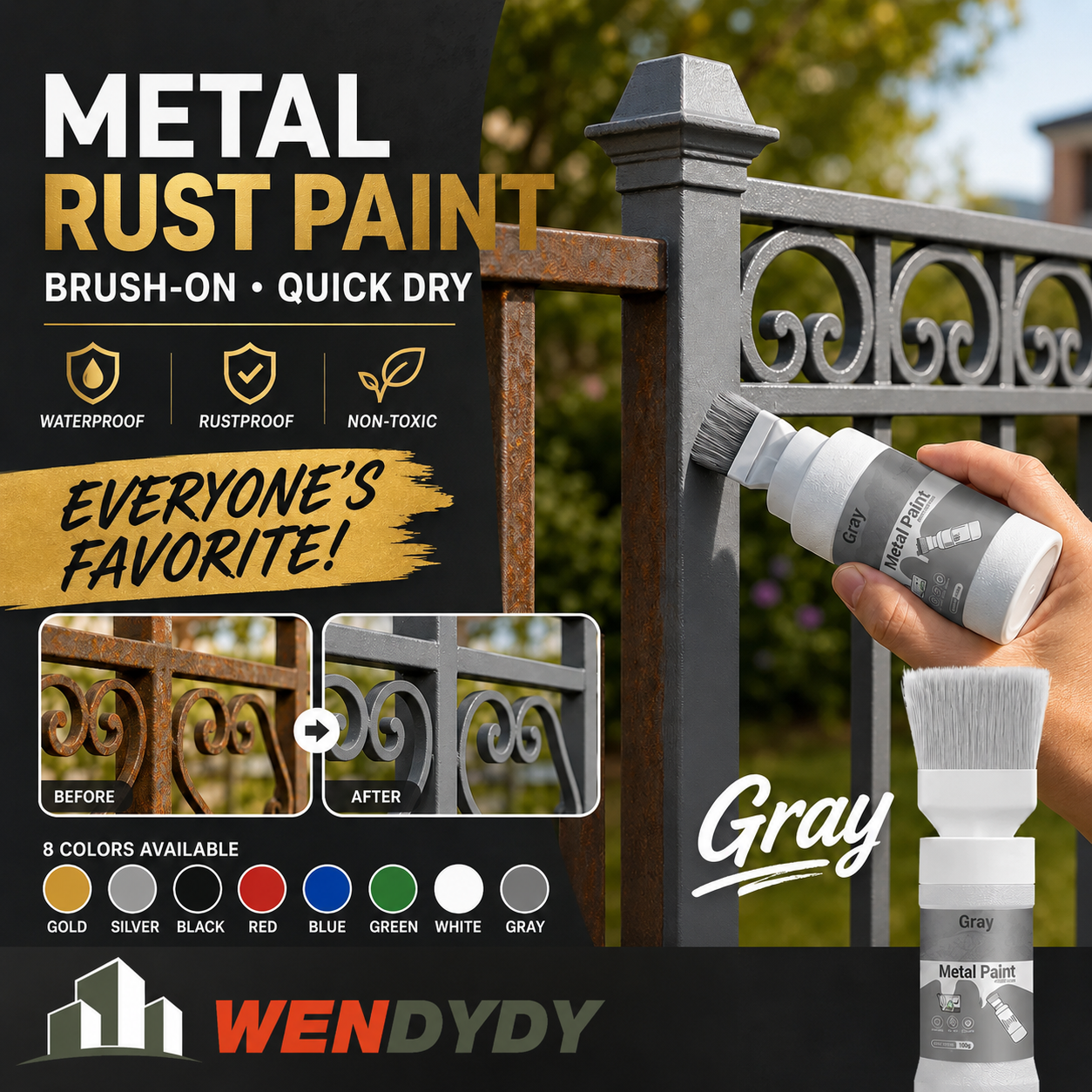 MetalRevive – Water-Based Metallic Restoration Paint