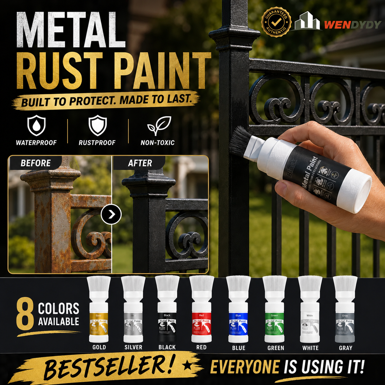 MetalRevive – Water-Based Metallic Restoration Paint
