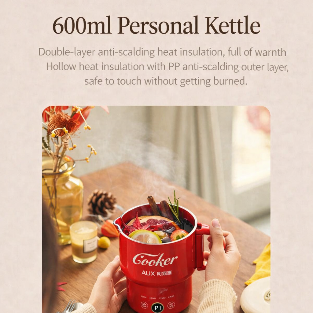 CookMate – Portable Electric Kettle & Mini Cooker