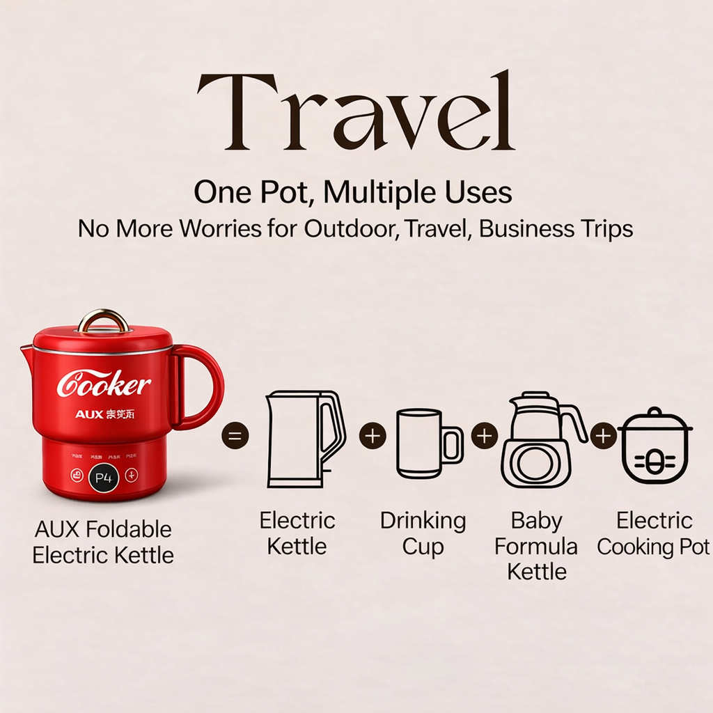 CookMate – Portable Electric Kettle & Mini Cooker