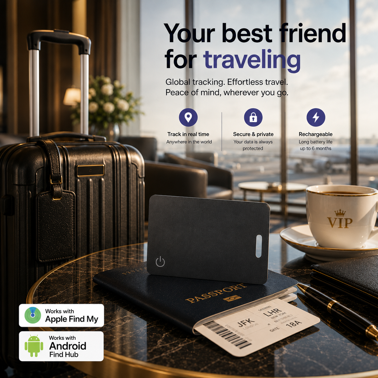 FindFlow – Global Wallet & Luggage Tracking Card