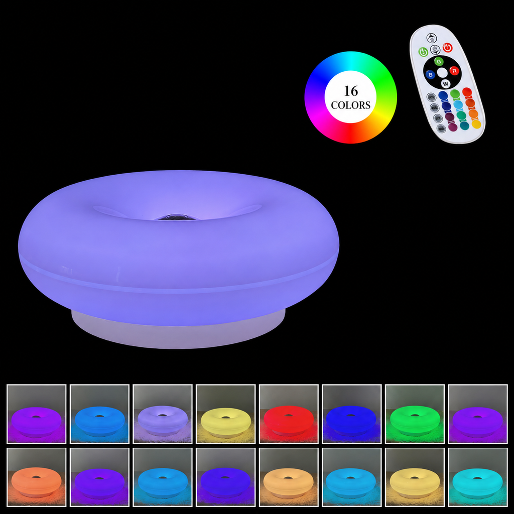GlowNest – Touch-Control Doughnut Ambient Lamp