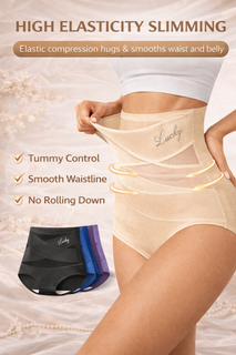CurveLuxe – High-Waist Tummy Control Panties
