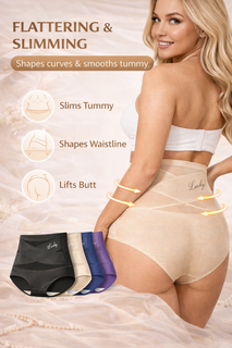 CurveLuxe – High-Waist Tummy Control Panties