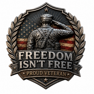 PatriotDrive – “Freedom Isn’t Free” Vehicle Emblem