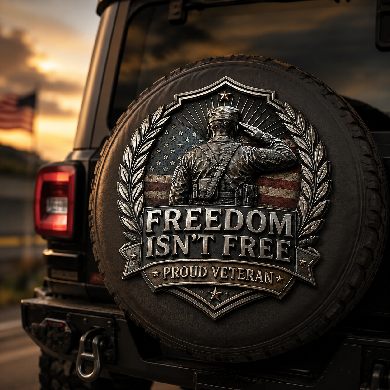 PatriotDrive – “Freedom Isn’t Free” Vehicle Emblem