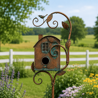 RusticPerch – Handcrafted Garden Birdhouse Décor